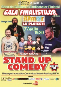 Afis iUmor-2 - Spectacol 7 aprilie 2017 la casa de cultura a sindicatelor Ploiesti!