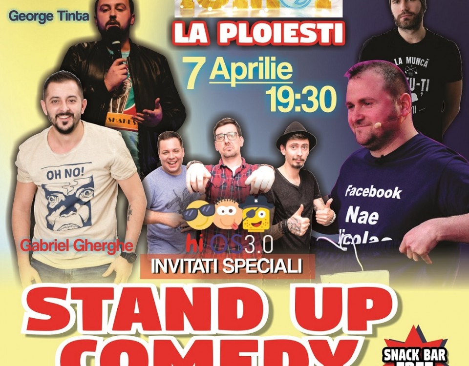 Afis iUmor-2 - Spectacol 7 aprilie 2017 la casa de cultura a sindicatelor Ploiesti!